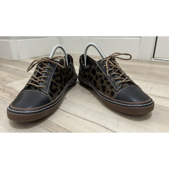 L’Artiste By Spring Step Bibbie Sneaker Dark Brown Leopard Print Size EU39/US8.5 - Picture 3 of 7